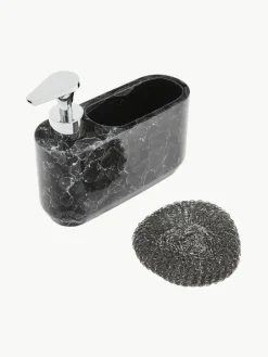 Zeepdispenserset Bubble in marmerlook, set van 2^ANDREA HOUSE Outlet