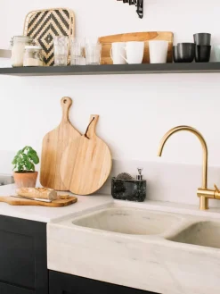 Zeepdispenserset Bubble in marmerlook, set van 2^ANDREA HOUSE Outlet