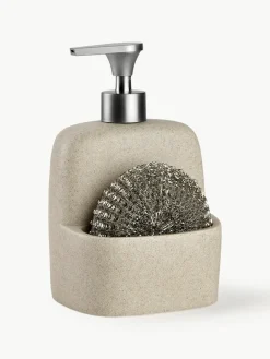 Zeepdispenserset Sand met spons, set van 2^ANDREA HOUSE Outlet