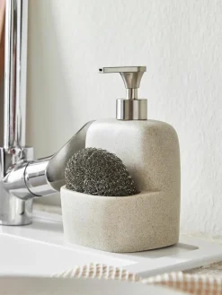Zeepdispenserset Sand met spons, set van 2^ANDREA HOUSE Outlet