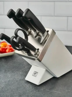 Zelfslijpend messenblok Vier Sterne met 5 messen en 1 schaar^ZWILLING Discount