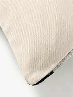 Zijden fluwelen kussenhoes Velvety met zigzag patroon^Westwing New