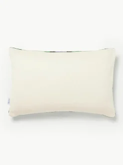 Zijden fluwelen kussenhoes Velvety met abstract patroon^Westwing Online