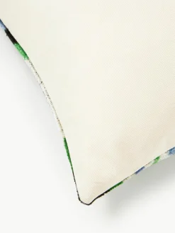 Zijden fluwelen kussenhoes Velvety met abstract patroon^Westwing Online