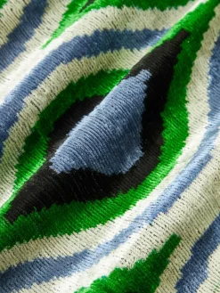 Zijden fluwelen kussenhoes Velvety met abstract patroon^Westwing Online