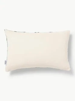 Zijden fluwelen kussenhoes Velvety met abstract patroon^Westwing Online