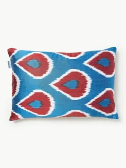 Zijden kussenhoes Silky met abstract patroon^Westwing Hot