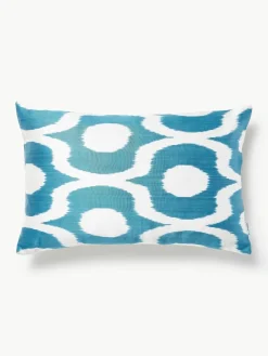 Zijden kussenhoes Silky met abstract patroon^Westwing Outlet