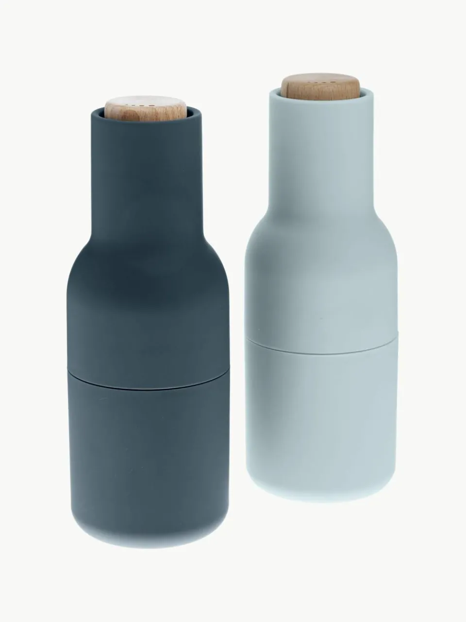 Zout & pepermolen Bottle Grinder met beukenhouten deksel, set van 2^Audo Copenhagen Outlet