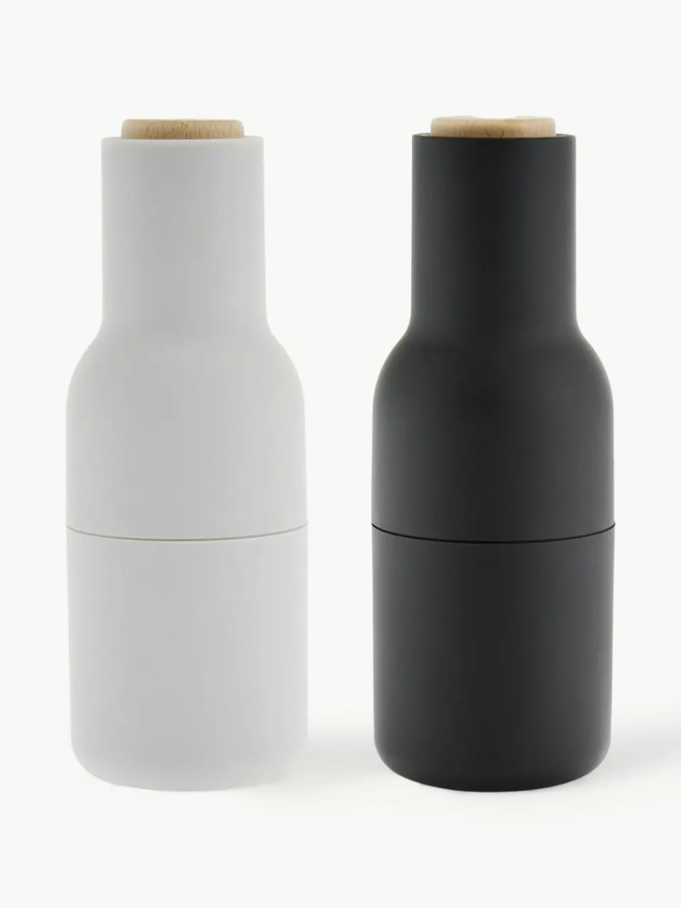 Zout & pepermolen Bottle Grinder met beukenhouten deksel, set van 2^Audo Copenhagen Discount