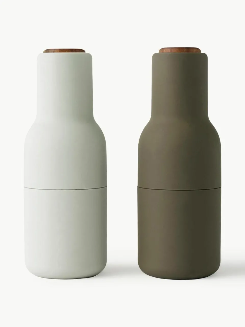 Zout- en pepermolen Bottle Grinder met walnootdeksel, set van 2^Audo Copenhagen Discount