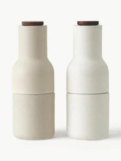 Zout- en pepermolen Bottle Grinder met walnootdeksel, set van 2^Audo Copenhagen Outlet