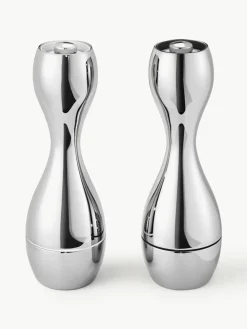 Zout- en pepermolen Cobra van edelstaal, set van 2^GEORG JENSEN Outlet