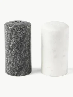 Zout- en peperstrooier Agata van marmer, set van 2^Westwing Collection Hot