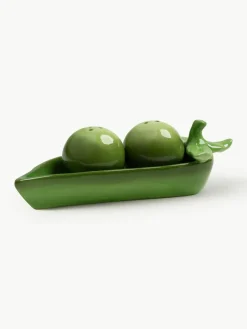 Zout- en peperstrooier Pea van dolomiet, set van 3^&k Amsterdam Fashion