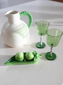 Zout- en peperstrooier Pea van dolomiet, set van 3^&k Amsterdam Fashion